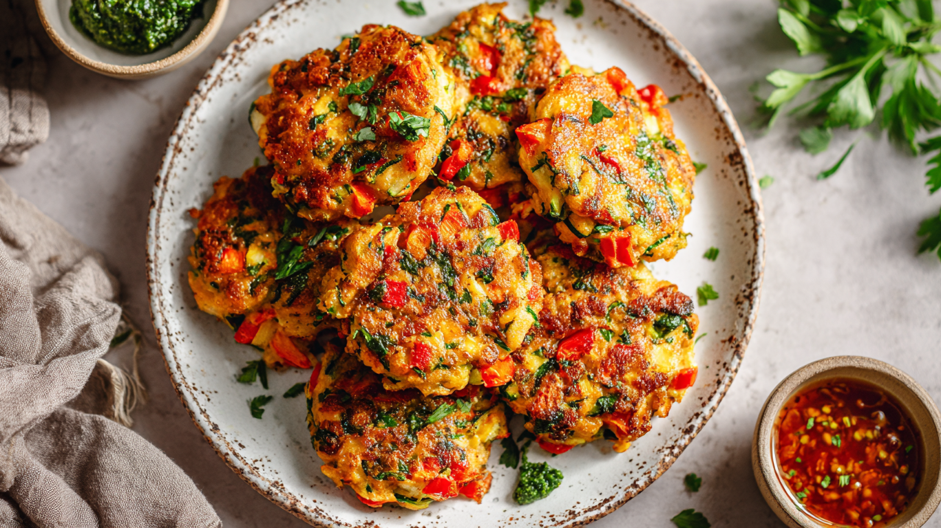 Siekane kotlety z kurczaka i warzyw